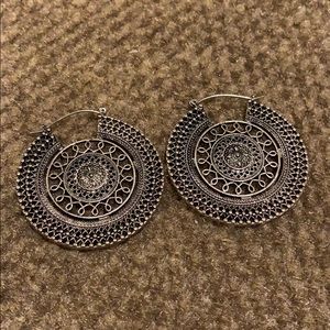 Silver earrings